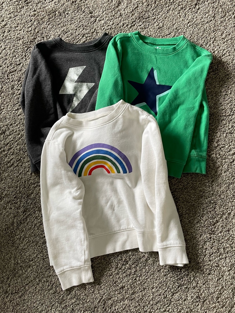 Lot of Kids Primary Crewneck Sweatshirts 6/7